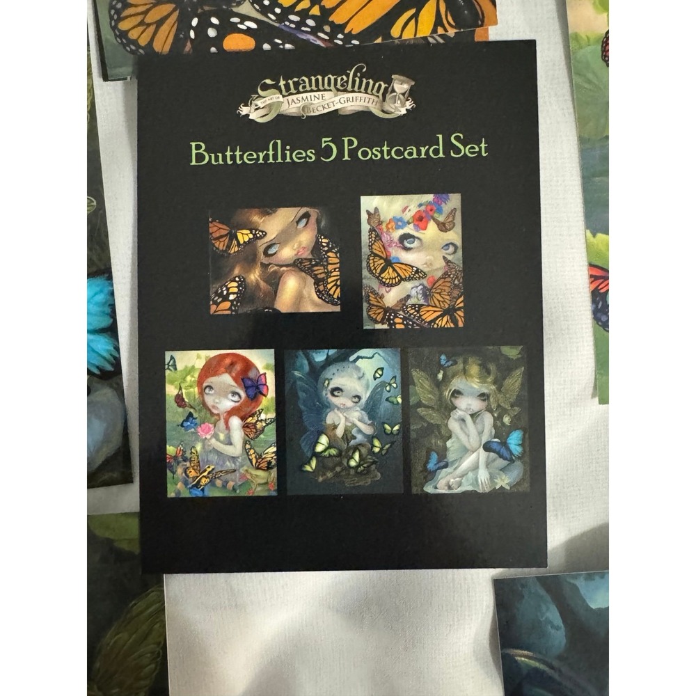 Strangeling Butterflies fairies 5 postcard set Jasmine‎ Becket-Griffith